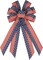 Large Patriotic Wreath Bow – 20.87" Red, White & Blue Stars & Stripes Burlap Bow for 4th of July, Memorial Day, Veterans Day Front Door & Outdoor Decoration